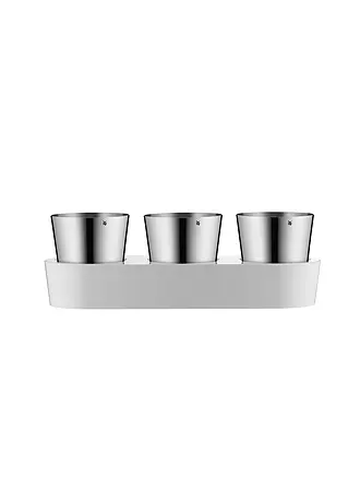WMF | Gourmet Indoor Kräutergarten Set 3-tlg Cromargan / Weiss | 